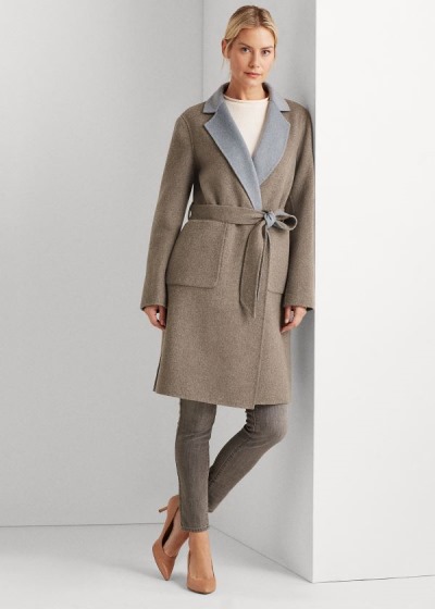 Women's Ralph Lauren Reversible Wool-Blend Coat | 350289BXK